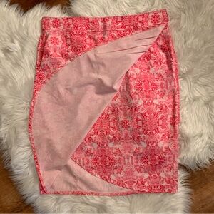 RipSkirt Pink White Floral XLarge Wraparound Tulip Style Length 3 Resort Travel